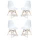 Lot de 4 Chaises James Wood New Edition