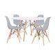 Lot de 4 Chaises James et 1 Table james 120 cm