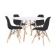 Lot de 4 Chaises James et 1 Table james 120 cm