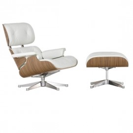 Réplique du fauteuil Eames lounge chair en bois de noyer par Charles & Ray Eames