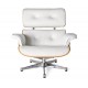 Replica fauteuil Eames Lounge Chair avec pied chromé par Charles & Ray Eames