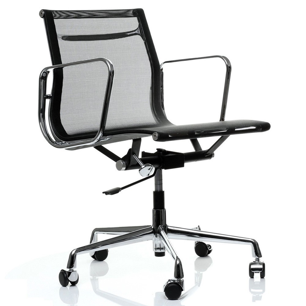 Replica Aluminum EA107 office chair by Charles & Ray Eames.