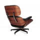 Réplique du fauteuil Eames Lounge Chair version premium en cuir aniline et bois de palissandre par Charles & Ray Eames