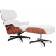 Réplique du fauteuil Eames Lounge Chair version premium en cuir aniline et bois de palissandre par Charles & Ray Eames