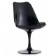 Réplique de la chaise Tulip tout noir du célèbre designer Eero Saarinen