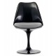 Réplique de la chaise Tulip tout noir du célèbre designer Eero Saarinen