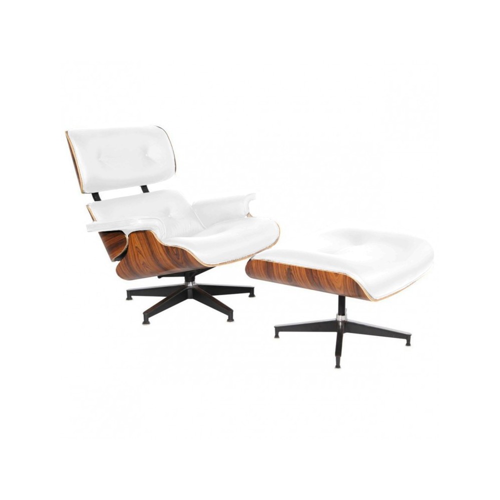 Eames lounge chair replica in leatherette by Charles & Ray