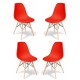 Lot de 4 Chaises James Wood New Edition