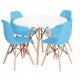 Lot de 4 Chaises James et 1 Table james 120 cm