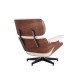 Replica Eames Lounge Chair version premium en cuir aniline et bois de noyer