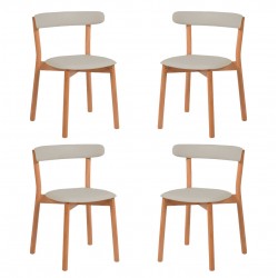 PACK 4 CHAISES OSLO